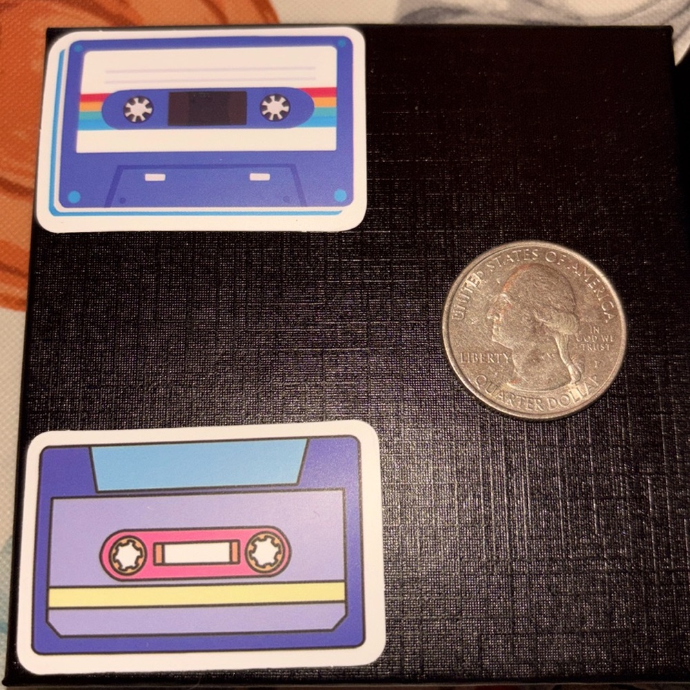 Mixtape cassette stickers